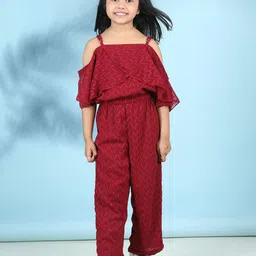 Cutiekins Girls Basic Jumpsuit with Layered-image-41