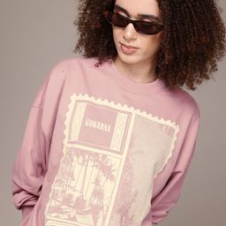 The Roadster Lifestyle Co. Women Printed Relaxed Sweatshirt-picture-21