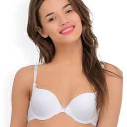 PrettyCat White Solid Underwired Lightly Padded Push-Up Bra PCBR20305136B-image-53