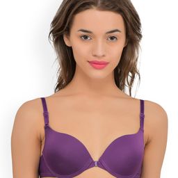 PrettyCat Purple Solid Underwired Lightly Padded Push-Up Bra PCBR20305036B-image-43