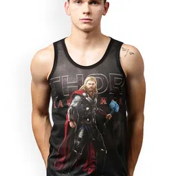 Marvel by Wear Your Mind Men Multicoloured Printed Round Neck T-shirt-image-13