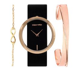 Joker & Witch Women Black & Rose Gold Watch & Bracelet Stack JWBS215-image-79
