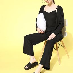 ETC Women Ribbed Solid Co-Ords Set-image-47