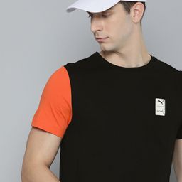 one8 x PUMA Colourblocked Slim Fit Pure Cotton Sports T-shirt-image-37