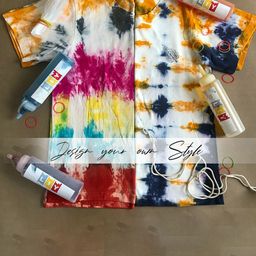 luyk Kids White Tie & Dye DIY T-Shirt Kit-1