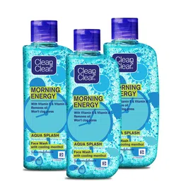 Clean&Clear Morning Energy Aqua Splash Face Wash B2G1 Combo - 150ml each-image-61