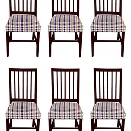 Lazi 6 Pieces Stretchable Dining Chair Seat Cover-image-59