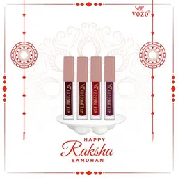 VOZO Set Of 4 Matte Lips Liquid Lipstick-1.5ml Each-102-103-104-201-51