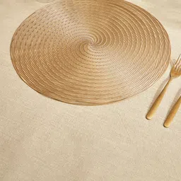 Home Centre Cinder Beige PVC Spiral Placemat-10