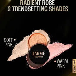 Lakme Forever Matte Face Powder, Matte Finish, Oil Control, for rosy glow, Soft Pink, 40g image 5