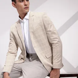INVICTUS Slim Fit Checked Semiformal Blazers-picture-47