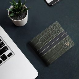 Hidesign Men Textured Leather Two Fold Wallet-20