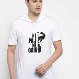 Friskers Men White Printed Hood T-shirt-image-53