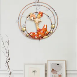 Golden Peacock Musicians Hanging Wall Decor-image-98