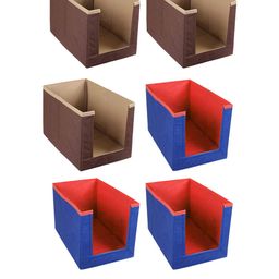 Kuber Industries Set Of 6 Solid Foldable Shirt Organisers-27