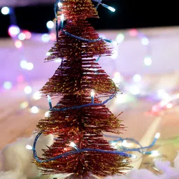 TAYHAA Maroon & Gold-Toned Christmas Tree Showpiece-image-75