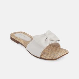 Mast & Harbour Women Open Toe Flats with Bows-18