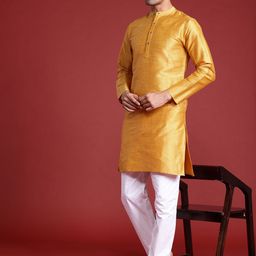 Anouk Men Woven Design Straight Kurta-16
