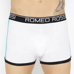ROMEO ROSSI Men White Solid Trunks CLTSP-2005-picture-34