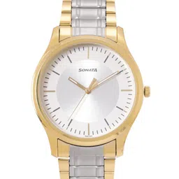 Sonata Men Stainless Steel Dial & Straps Analogue Watch 77082BM01-image-65