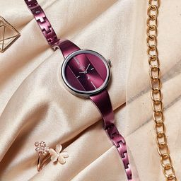Fastrack Vyb Siren Women Brass Dial & Straps Analogue Watch FV60004KM01W-image-15
