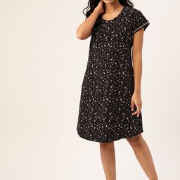 ETC Black & Pink Printed Nightdress-picture-48