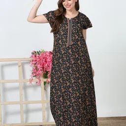 9shines Label Geometric Printed Maxi Nightdress-image-97