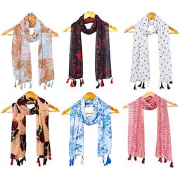 StoleVilla Women Pack of 6 Printed Cotton Scarf-image-2
