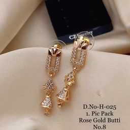 RACHANA FASHION Diamond Shaped Jhumkas Earrings-image-6