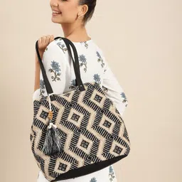 Anouk Geometric Textured Structured Hobo Bag-21