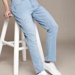 French Connection Men Mid-Rise Mildly Distressed Light Shade Stretchable  Jeans-image-62