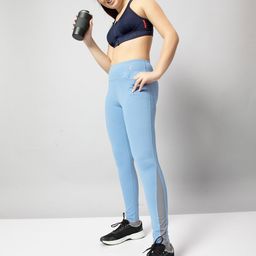 Technosport High-Rise Antimicrobial Dri-Fit Sports Tights with a Side Pocket-image-30