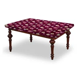 Stylista Red & Purple Floral Printed Waterproof Rectangle 1.21 m x 91.44 cm Table Cover-11