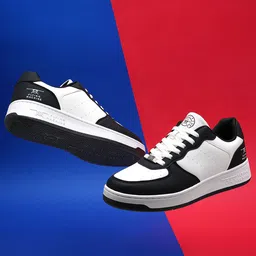 Flying Machine Men Otis Perforated Colourblocked Sneakers-image-99