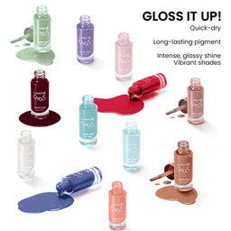 Lakme 9 to 5 Primer + Gloss Nail Colour - Mauve Macaroon - 6ml image 4