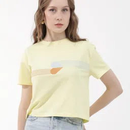 RAREISM Women Drop-Shoulder Sleeves Raw Edge T-shirt-image-72