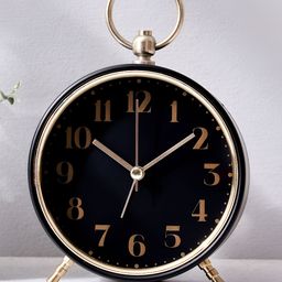 Home Centre Black Contemporary Analogue Table Clock-picture-23
