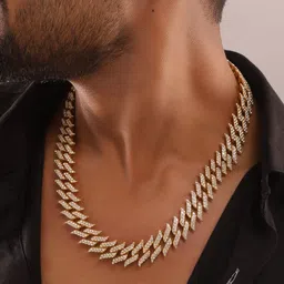 The Roadster Lifestyle Co. Men Gold-Toned CZ-Studded Chain-picture-24