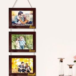 Art Street Set Of 3 Brown Solid MDF Photo Frames-28