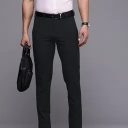 Louis Philippe Men Super Slim Fit Formal Trousers-picture-25