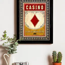 Art Street Red & Beige Printed Synthetic Wood Framed Individual Wall Art-image-34