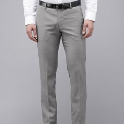 Arrow Men Self Design Textured Original Tapered Fit Formal Trousers-image-90