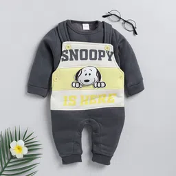 Moms Love Infant Boys Pure Cotton Applique Detail Dungaree With Sweatshirt-image-53