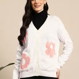 Mast & Harbour V-Neck Floral Cardigan-picture-16