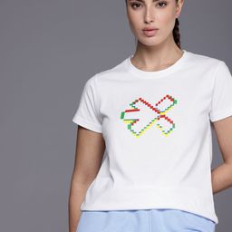 HRX by Hrithik Roshan Women Streetpulse Brand Logo Printed Lifestyle T-shirt-picture-41