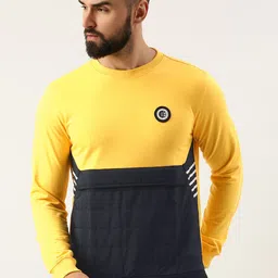 Peter England Men Colourblocked Sweatshirt-image-38