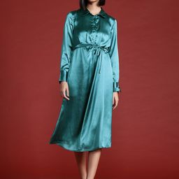 All About You Formals Satin A-Line Midi Dress-image-83