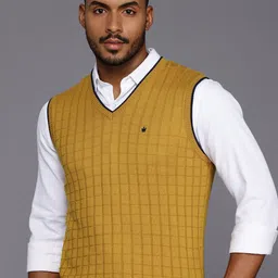 Louis Philippe Geometric Sweater Vest-image-17