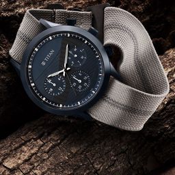 Titan Men Grey Dial & Grey Straps Analogue Watch 90129QP01-image-77