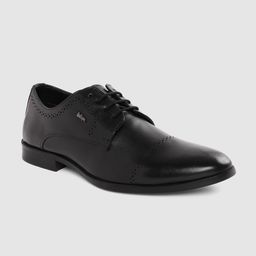 Lee Cooper Men Leather Derby Formal Shoes With Perforated Detail-image-48